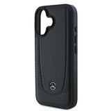 Mercedes Leather Urban Case for iPhone 16 6.1" Black - MEHCP16SARMBK