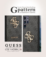 Guess 4G Big Metal Logo Case for Samsung Galaxy S24 Ultra 6.8" Black - GUHCS24L4GMGGR