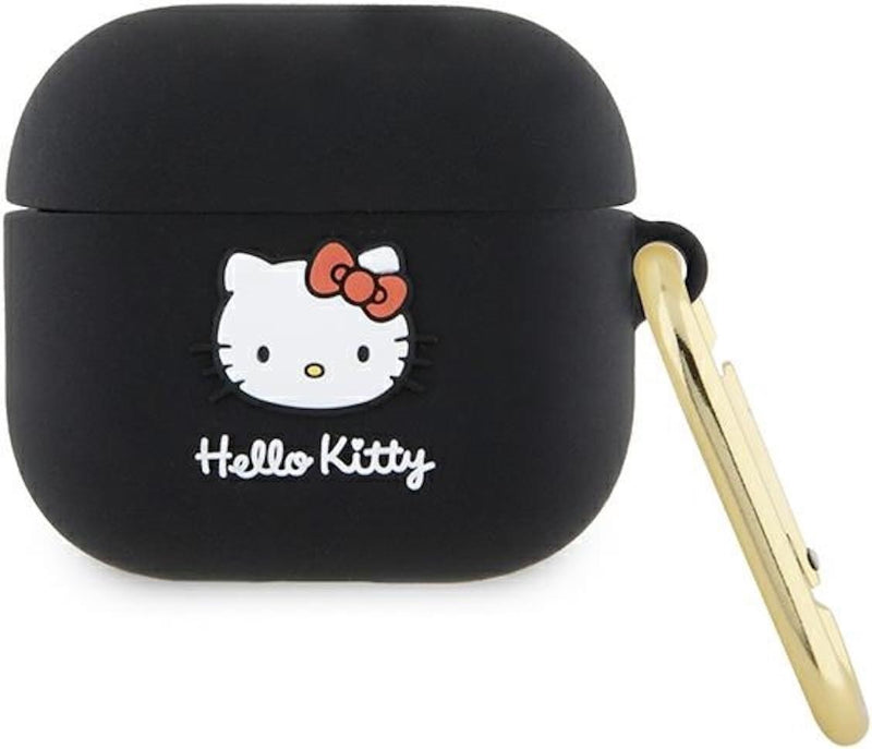 Hello Kitty 3D Kitty Head Silicone Case for Airpods Pro 2 Black - HKAP23DKHSK