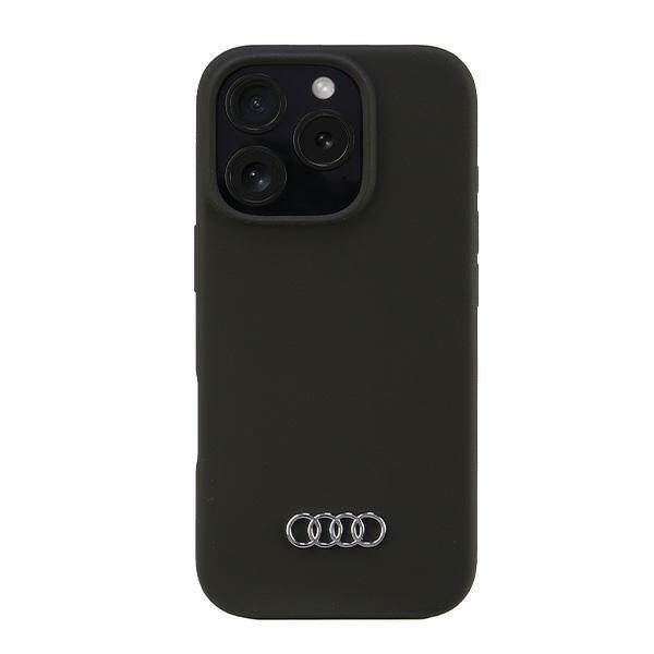 Audi Silicone Hardcase for iPhone 16 Pro 6.3" Black - AU-LSRIP16P-Q3/D1-BK