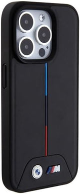 BMW Quilted Tricolour Case with MagSafe for iphone 15 Pro Max 6.7" Black - BMHMP15X22PVTK