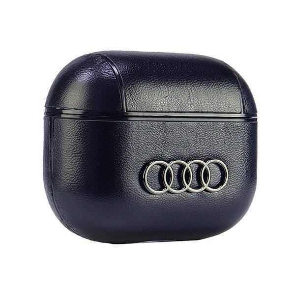 Audi Leather Big Logo AirPods 3 Cover Black - AU-AP3-GT/D3-BK