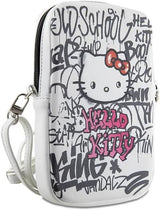 Hello Kitty Graffiti Head Universal Phone Bag with Strap White - HKPBPDGPHE