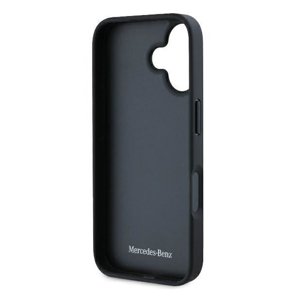 Mercedes Leather Urban Case for iPhone 16 6.1" Black - MEHCP16SARMBK