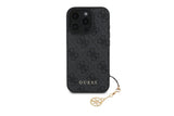 Guess 4G Charms Collection Hybrid Case for iPhone 16 Pro Max 6.9" Black - GUHCP16XGF4GCK