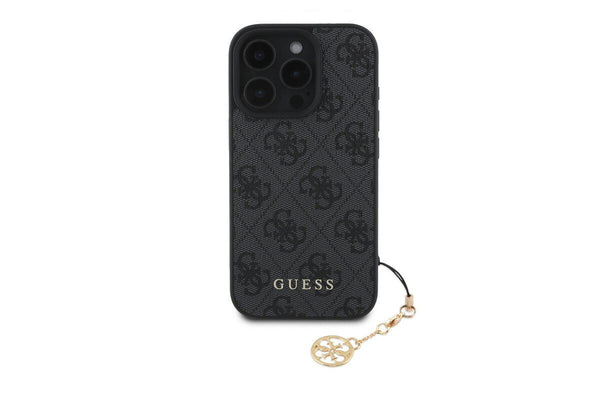 Guess 4G Charms Collection Hybrid Case for iPhone 16 Pro Max 6.9" Black - GUHCP16XGF4GCK