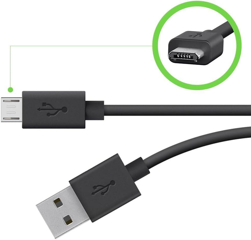 Belkin 2M USB A to Micro USB Cable Black - F2CU012bt2M-BLK