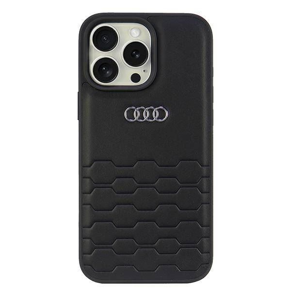 Audi Synthetic Leather Hardcase for iPhone 16 Pro Max 6.9" Black - AU-TPUPCIP16PM-GT/D2-BK