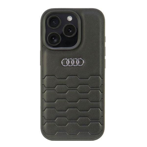 Audi Synthetic Leather Hardcase for iPhone 16 Pro 6.3" Black - AU-TPUPCI16P-GT/D2-BK