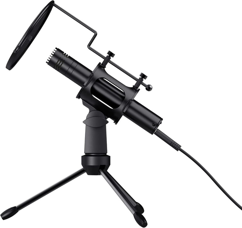 Trust GXT 241 Velica USB Gaming Microphone with Tripod Stand Black - 24182