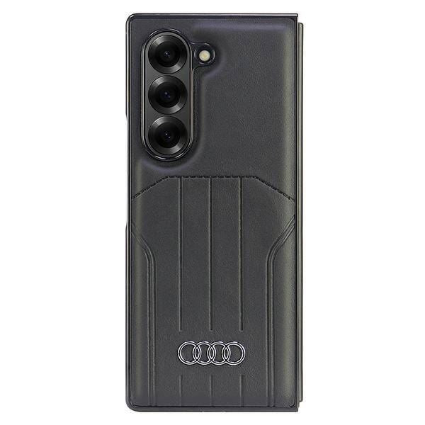 Audi Synthetic Leather Hardcase with MagSafe for Samsung Galaxy Z Fold 6 Black - AU-TPUPCMFold6-Q5/D1-BK