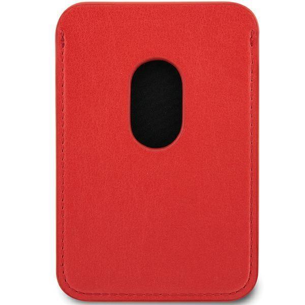 Ferrari Magnetic Card Slot Holder with MagSafe Wallet Leather Red - FEWCMRSIR