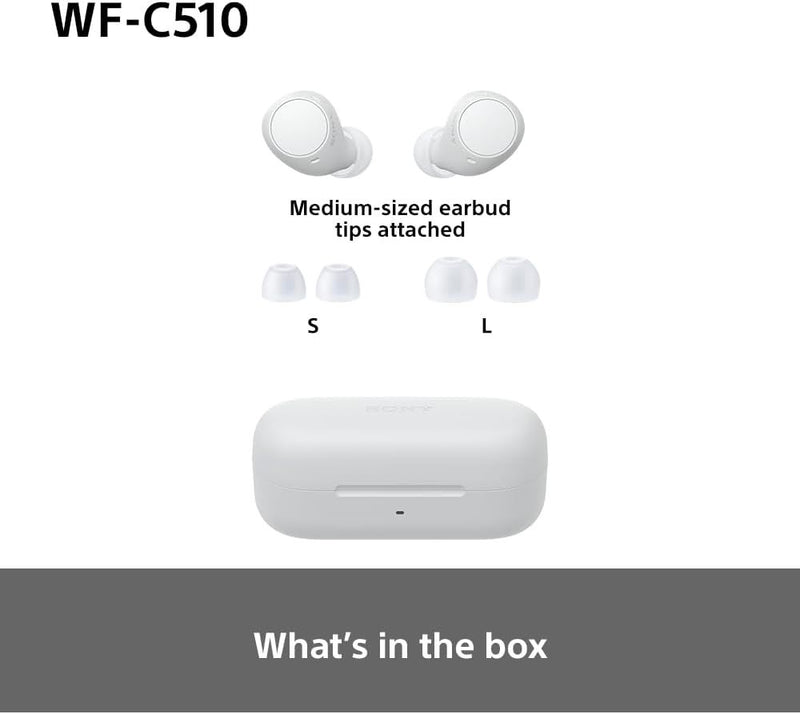 Sony WF-C510 Wireless Bluetooth Earbuds White -WF-C510WC