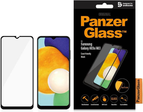 Panzer Glass Case Friendly Screen Protection for Samsung Galaxy A03/A03s Black - 7280