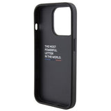 BMW M Series Hardcase Stamped Tricolor Stripe for iphone 15 Pro Max 6.7" Black - BMHCP15X22NSTB