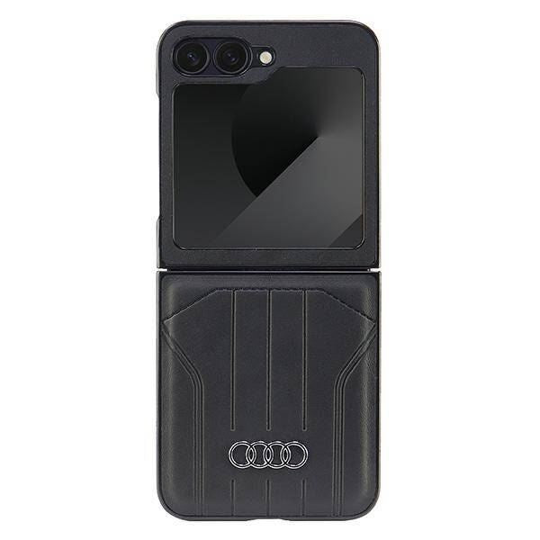 Audi Synthetic Leather Hardcase for Samsung Galaxy Z Flip 6 Black - AU-TPUPCFlip6-Q5/D1-BK