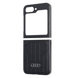 Audi Synthetic Leather Hardcase for Samsung Galaxy Z Flip 6 Black - AU-TPUPCFlip6-Q5/D1-BK