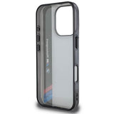 BMW Motosport IML Vertical Stripe Case for iPhone 16 Pro 6.3" Grey - BMHCP16L23GTFEG