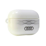 Audi IML Geometric Pattern AirPods Pro 2 Cover White - AU-IMLAPP2-A6/D3-WE