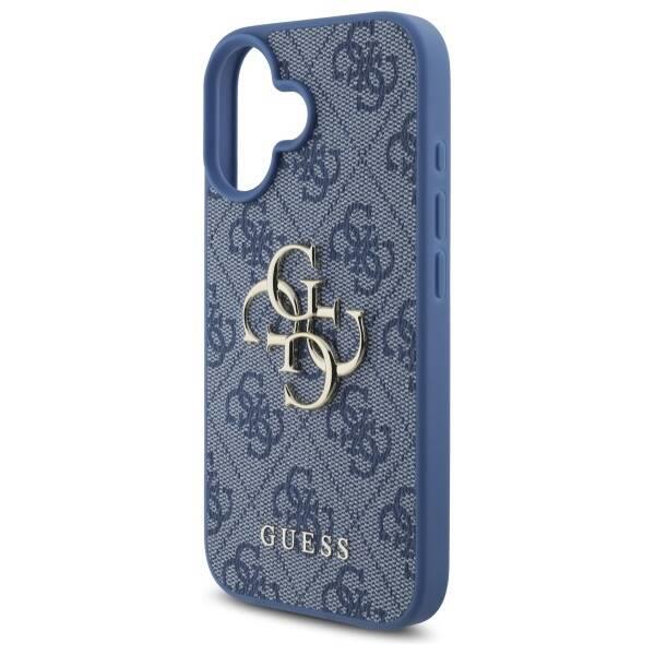 Guess 4G Big Logo Case for iPhone 16 6.1" Blue - GUHCP16S4GMGBL