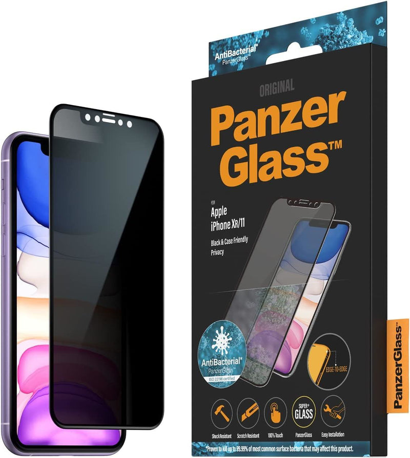 Panzer Glass Case Friendly Privacy Screen Protection for iphone XR/11 6.1" Black - 2665