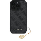 Guess 4G Charms Collection Hybrid Case for iPhone 16 Pro 6.3" Black - GUHCP16LGF4GCK