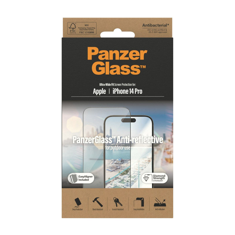 Panzer Glass Ultra Wide Fit Anti Reflective Screen Protection for iphone 14 Pro 6.1" - 2788