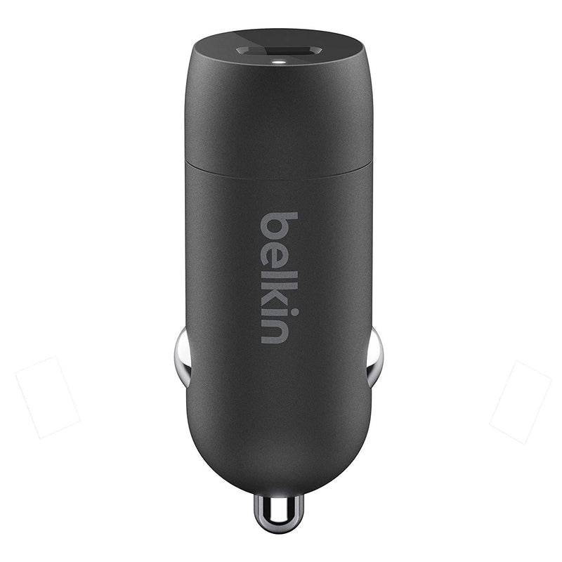 Belkin 18W USB C Car Charger Black - F7U099btBLK