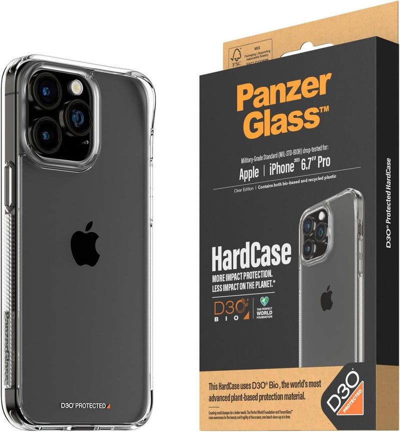 Panzer Glass Military Grade Standard Drop Tested Case for iPhone 15 Pro Max 6.7" Clear Edition - 1175