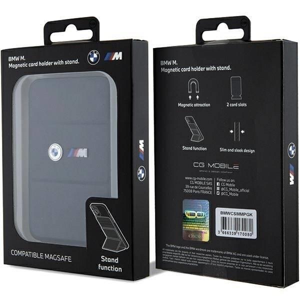 BMW M Series Magnetic Card Holder MagSafe with Stand Black - BMWCSMMPGK