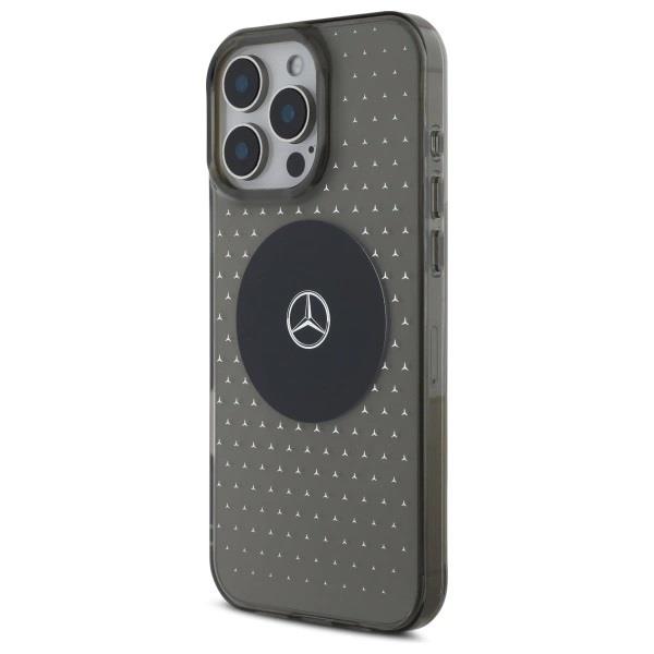 Mercedes MB Case Star Pattern Case for iPhone 16 Pro 6.3" Black - MEHMP16L23HCPK