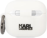 Karl Lagerfeld Choupette Head 3D Silicone Case for AirPods 3 White - KLA3RUNCHH