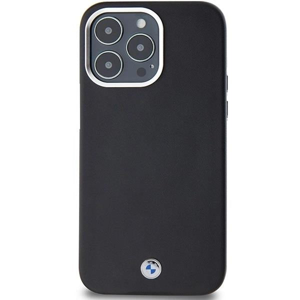 BMW Signature Wrapped Metal Logo with MagSafe for iphone 15 Pro Max 6.7" Black - BMHMP15X23PUFWK