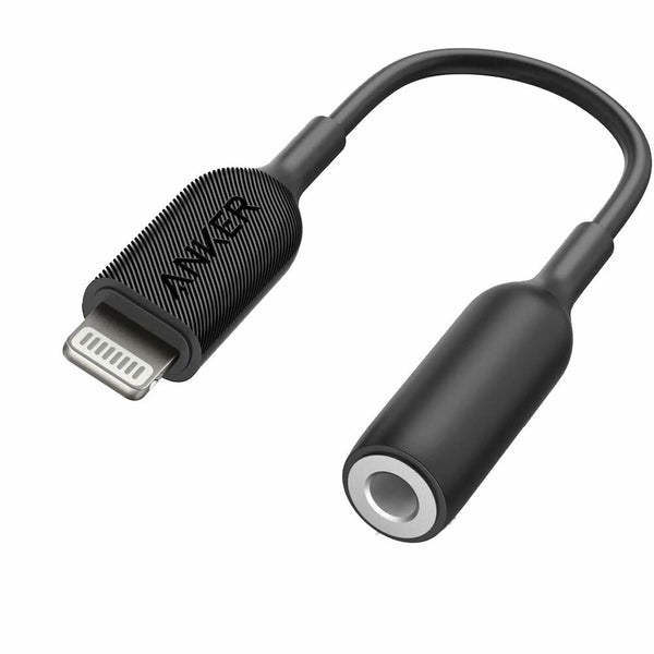 Anker 3.5mm Audio Adapter with MFi Connector Black - A8193H11