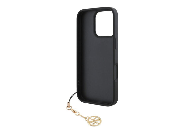 Guess 4G Charms Collection Hybrid Case for iPhone 16 Pro Max 6.9" Black - GUHCP16XGF4GCK