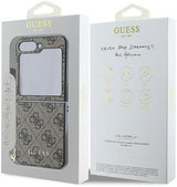 Guess 4G Charm Case for Samsung Galaxy Z Flip 6 Brown - GUHCZF6GF4GBR