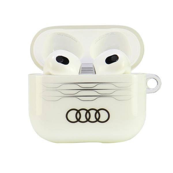 Audi IML Geometric Pattern AirPods 3 Cover White - AU-IMLAP3-A6/D3-WE