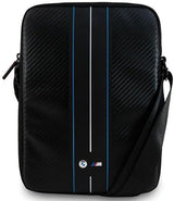 BMW M Series Carbon Blue Stripes Bag for 9-10" Tablets Black - BMTB10COMSCAKL