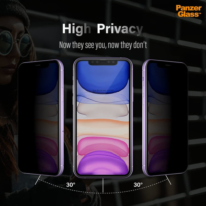 Panzer Glass Case Friendly Privacy Screen Protection for iphone XR/11 6.1" Black - 2665