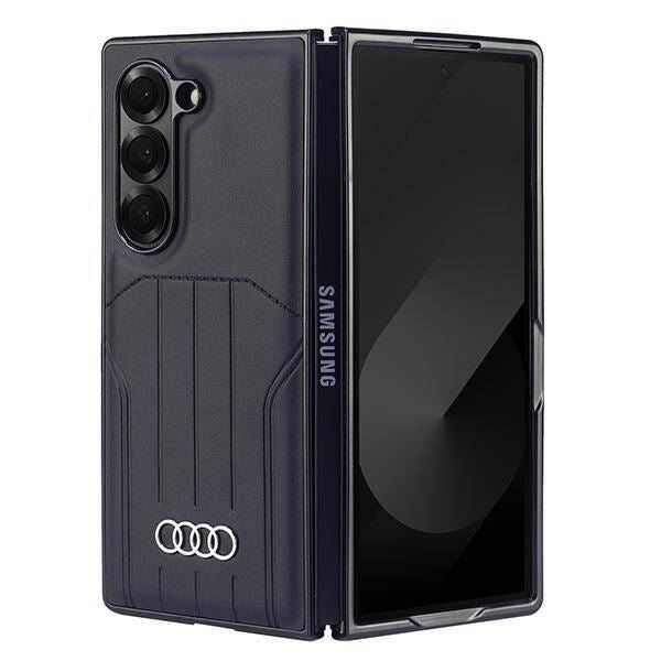 Audi Synthetic Leather Hardcase with MagSafe for Samsung Galaxy Z Fold 6 Black - AU-TPUPCMFold6-Q5/D1-BK