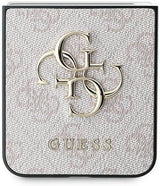 Guess PU Big 4G Metal Logo Case for Samsung Galaxy Z Flip 6 Pink - GUHCZF64GMGPI