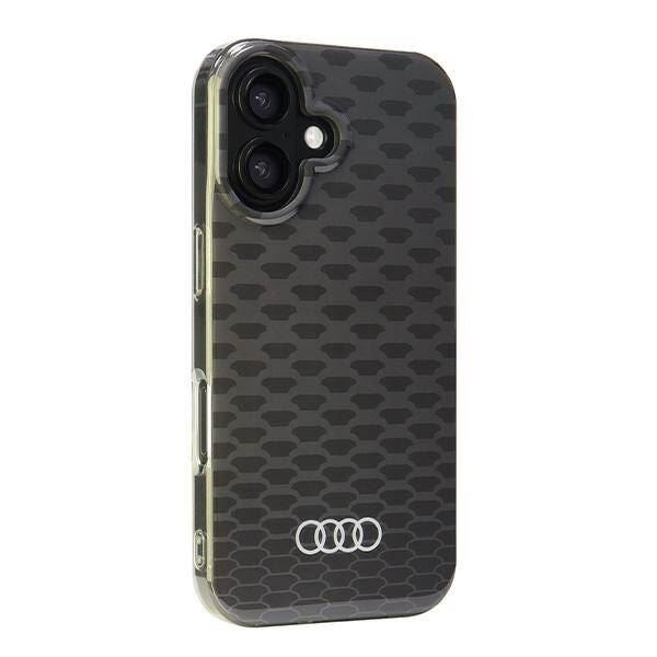 Audi IML Stitching Pattern Hardcase with MagSafe for iPhone 16 6.1" Black - AU-IMLMIP16-Q5/D3-BK