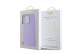 Guess PU Grained Classic Logo Case with MagSafe for iPhone 16 Pro Max 6.9" Purple - GUHMP16XPGHSMMU