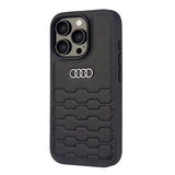 Audi Synthetic Leather Hardcase for iPhone 16 Pro 6.3" Black - AU-TPUPCI16P-GT/D2-BK