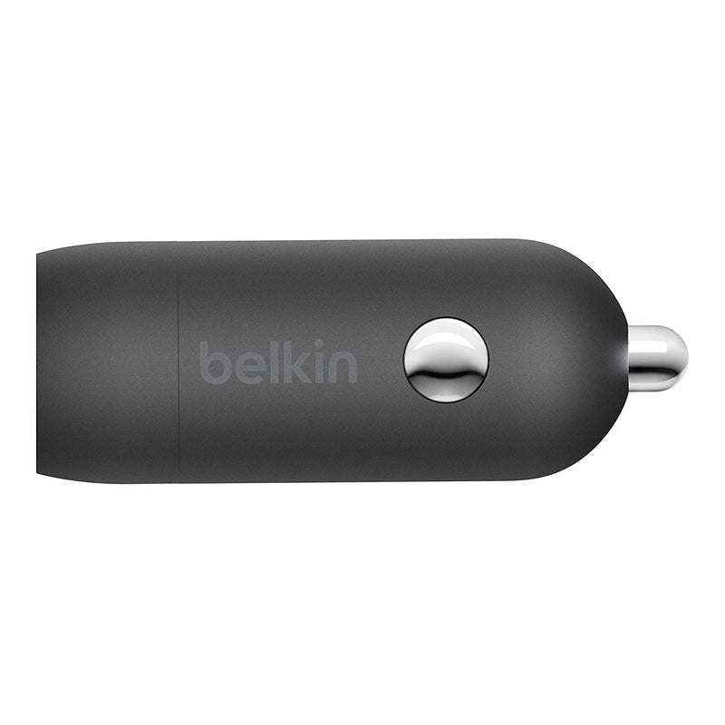 Belkin 18W USB C Car Charger Black - F7U099btBLK