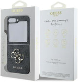 Guess PU Big 4G Metal Logo Case for Samsung Galaxy Z Flip 6 Black- GUHCZF64GMGGR