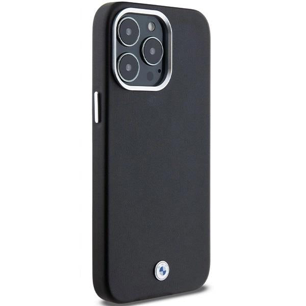 BMW Signature Wrapped Metal Logo with MagSafe for iphone 15 Pro Max 6.7" Black - BMHMP15X23PUFWK