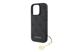 Guess 4G Charms Collection Hybrid Case for iPhone 16 Pro Max 6.9" Black - GUHCP16XGF4GCK