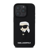 Karl Lagerfeld 3D Rubber Ikonik Case for iPhone 16 Pro Max 6.9" Black - KLHCP16X3DRKINK