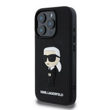 Karl Lagerfeld 3D Rubber Ikonik Case for iPhone 16 Pro Max 6.9" Black - KLHCP16X3DRKINK